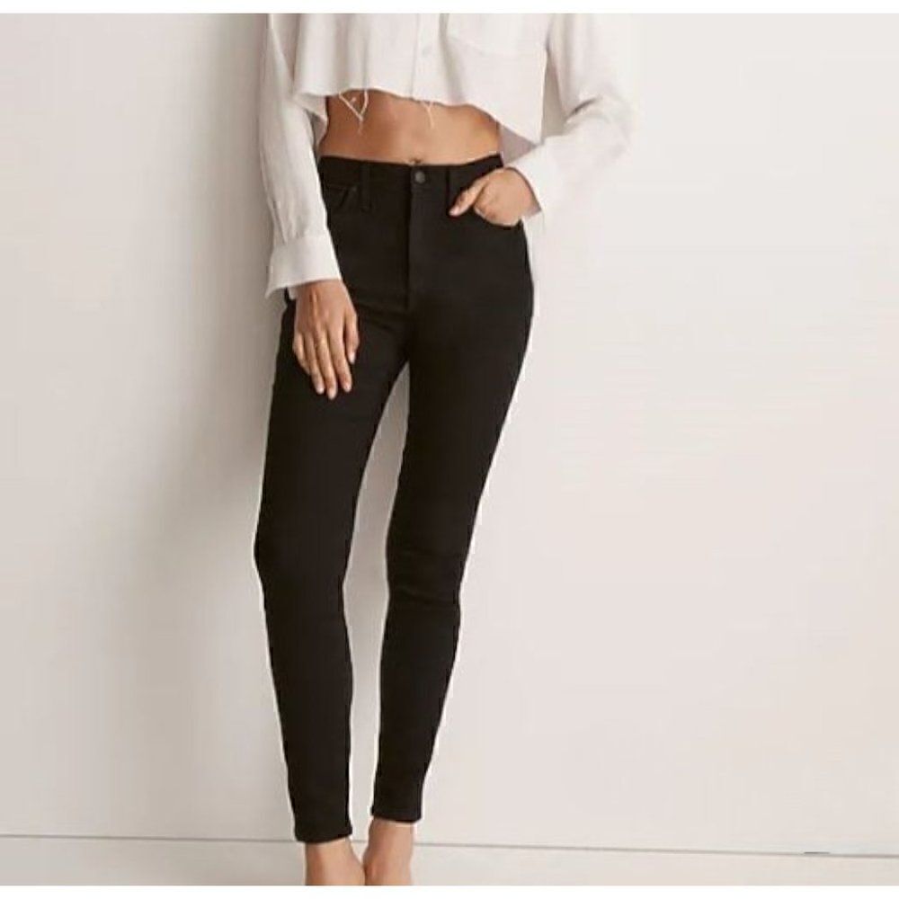 Madewell Black High Riser Skinny Jeans 28